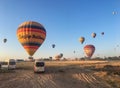 Famous hotair balloons at Kapadokya