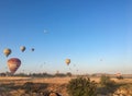 Famous hotair balloons at Kapadokya