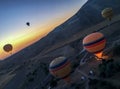 Famous hotair balloons at Kapadokya