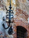 Torch bracket on Juliet`s house  in the city of Verona in northern Italy Royalty Free Stock Photo