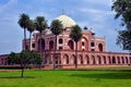 Famous Humayun's Tomb in Delhi, India. It is the tomb of the Mughal Emperor Humayun Royalty Free Stock Photo