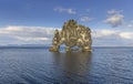 Famous Hvitserkur rock formation in Iceland coastline