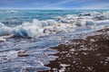 The famous icelandic black sand beach.