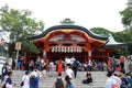 The famous and iconic Fushimi Inari Shrine in Kyoto, Japan. It w