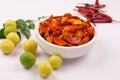 Famous Indian lime pickle Royalty Free Stock Photo