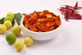 Famous Indian lime pickle Royalty Free Stock Photo