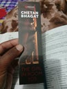 Famous indian writer chetan bhagat book mark picture.