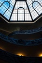 Famous interior spiral staircase and canopy of the Vatican in Rome Royalty Free Stock Photo