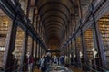 The famous interior view of the Book of Kells of Trinity College Royalty Free Stock Photo