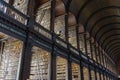 The famous interior view of the Book of Kells of Trinity College Royalty Free Stock Photo