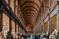 The famous interior view of the Book of Kells of Trinity College Royalty Free Stock Photo