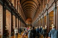 The famous interior view of the Book of Kells of Trinity College Royalty Free Stock Photo