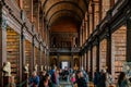 The famous interior view of the Book of Kells of Trinity College Royalty Free Stock Photo