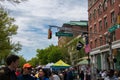 The famous intersection of Witherspoon and Nassau streets with crowds of people during the arts festival