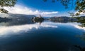 Famous island church Lake Bled Slovenia Royalty Free Stock Photo