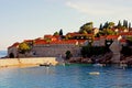 Famous island-hotel Sveti Stefan, Montenegro Royalty Free Stock Photo