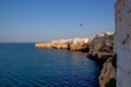 The famous Italian cliffs and town of Polignano a Mare. Puglia