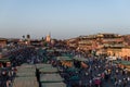 The famous Jamaa el Fna square in Marrakech, Morocco. Jemaa el-Fnaa, Djema el-Fna or Djemaa el-Fnaa is a famous square and market