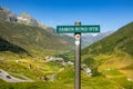 Famous James Bond Road at Furka Pass - REALP, SWITZERLAND - JULY 14, 2022