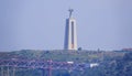 Famous Jesus Christ statue on the hill of Lisbon - Cristo monument