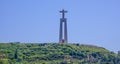 Famous Jesus Christ statue on the hill of Lisbon - Cristo monument - LISBON - PORTUGAL - JUNE 17, 2017
