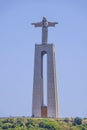 Famous Jesus Christ statue on the hill of Lisbon - Cristo monument - LISBON - PORTUGAL - JUNE 17, 2017