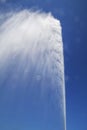 Famous Jet d'Eau - water fountain on Geneva Lake Royalty Free Stock Photo