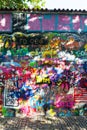 Famous John Lennon Wall covered with graffiti in Little Town near Charles Bridge, Mala Strana, Prague, Czech Republic Royalty Free Stock Photo