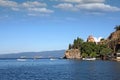 Famous Jovan Kaneo church Lake Ohrid landscape Royalty Free Stock Photo