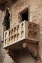 Famous Juliet's balcony - Verona in Italy Royalty Free Stock Photo