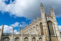The famous King`s College Chapel at Cambridge Royalty Free Stock Photo