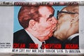 The famous kiss between Honecker and Brezhnev