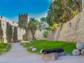 The famous Knights Grand Master Palace in Rhodes Greece Royalty Free Stock Photo