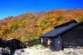 Famous Kuroyu onsen hot spring during autumn in Nyuto Onsenkyo