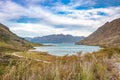 Famous Lake Hawea in Wanaka, New Zealand, south island Royalty Free Stock Photo