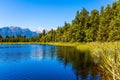 The famous lake Matheson Royalty Free Stock Photo