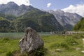 Famous lake Obersee near Koenigssee in Bavaria Royalty Free Stock Photo
