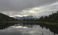 Famous lake view in new zealand