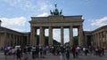 Famous landmark in Berlin - The Brandenburg Gate called Brandenburger Tor - CITY OF BERLIN, GERMANY - MAY 21, 2018 Royalty Free Stock Photo