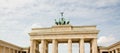 The Famous Landmark Brandenburg Gate In Berlin Royalty Free Stock Photo