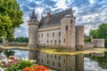 A famous landmark Chateau Sully-sur-Loire beautiful medieval castle in France