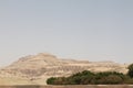 Ramesseum temple view. Large sculptures of pharaohs. Rich Hieroglyphics and ancient symbols. Luxor, Egypt. Royalty Free Stock Photo