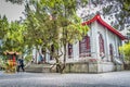 A famous landmark of Xuanguang temple in Sun Moon Lake, Nantou County, Taiwan. Royalty Free Stock Photo