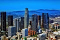 Los Angeles, Downtown, Aerial View, Beautiful Cityscape, California - Original Digital Art Painting