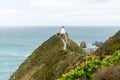 Famous landscape and lighthouse at Nugget Point, New Zealand Royalty Free Stock Photo
