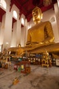 The famous large sitting Buddha in Thai Temple.