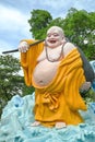 Jovial Laughing Buddha at Haw Par Villa, Singapore Royalty Free Stock Photo