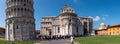 The famous leaning tower at the cathedral of Pisa Royalty Free Stock Photo