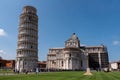 The famous leaning tower at the cathedral of Pisa Royalty Free Stock Photo