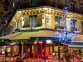 Les Deux Magots cafe in Paris Royalty Free Stock Photo